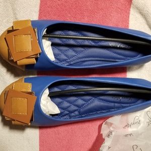 Tory Klein size 11 cobalt blue flats